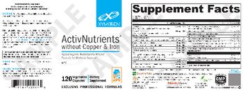 XYMOGEN ActivNutrients without Copper & Iron - supplement