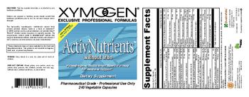 XYMOGEN ActivNutrients Without Iron - supplement