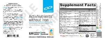 XYMOGEN ActivNutrients without Iron - supplement