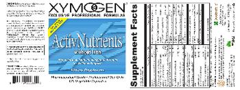 XYMOGEN ActivNutrtients Without Iron - supplement