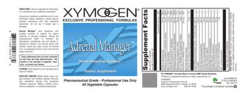 XYMOGEN Adrenal Manager - supplement