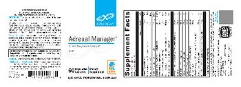 XYMOGEN Adrenal Manager - supplement