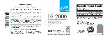 XYMOGEN D3 2000 - supplement