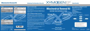 XYMOGEN EP Mitochondrial Renewal Kit ALAmax CR - supplement