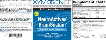 XYMOGEN EP NeuroActives BrainSustain - supplement