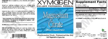XYMOGEN Magnesium Citrate - supplement
