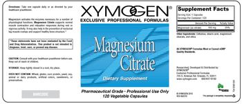 XYMOGEN Magnesium Citrate - supplement