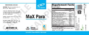 XYMOGEN MaX Para - supplement