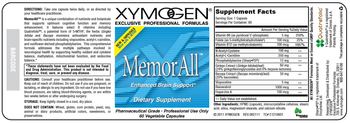 XYMOGEN MemorAll - supplement