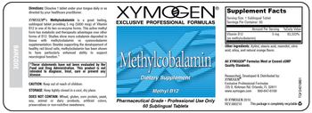 XYMOGEN Methylcobalamin - supplement