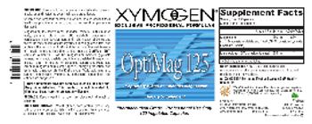 XYMOGEN OptiMag 125 - supplement