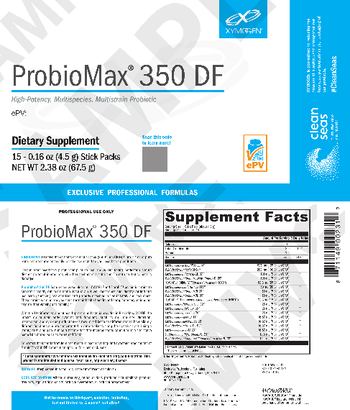 XYMOGEN ProbioMax 350 DF - supplement