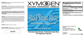 XYMOGEN Red Yeast Rice - supplement