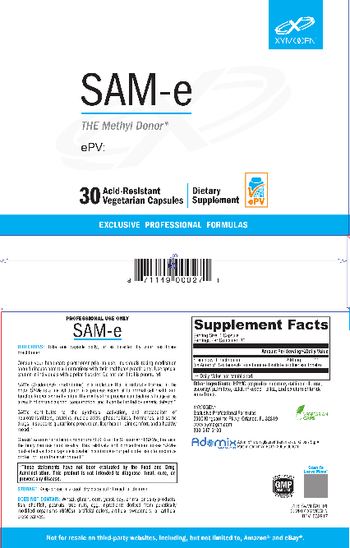 XYMOGEN SAM-e - supplement