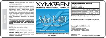 XYMOGEN Selen-E-400 - supplement