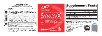 XYMOGEN SynovX Metabolic - supplement