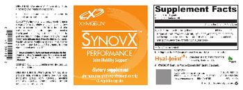 XYMOGEN SynovX Performance - supplement
