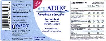 Yasoo Health Aquadeks Pediatric Liquid - multivitamin and mineral supplement