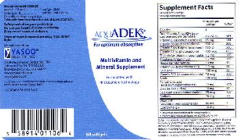 Yasoo Health Aquadeks Softgels - multivitamin and mineral supplement