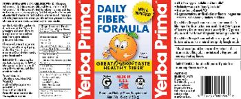Yerba Prima Daily Fiber Formula Orange - premium fiber supplement