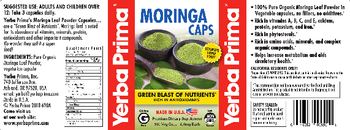 Yerba Prima Moringa Caps - premium supplement