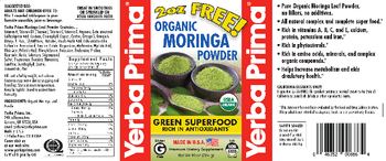Yerba Prima Organic Moringa Powder - premium supplement