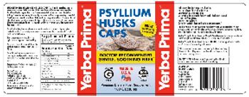 Yerba Prima Psyllium Husks Caps - premiuim fiber supplement