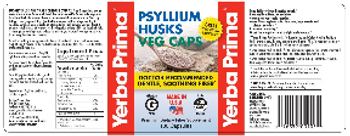 Yerba Prima Psyllium Husks Veg Caps - premium fiber supplement