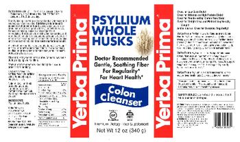 Yerba Prima Psyllium Whole Husks - premium fiber supplement