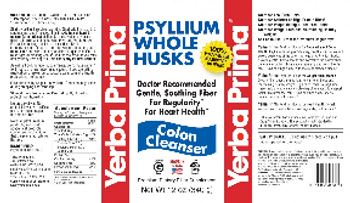 Yerba Prima Psyllium Whole Husks - all natural fiber supplement