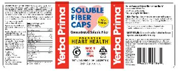 Yerba Prima Soluble Fiber Caps - premium fiber supplement