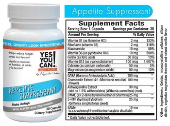 Yes You Can! Appetite Suppressant - supplement