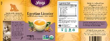 Yogi Egyptian Licorice - herbal supplement
