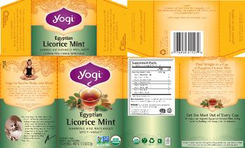 Yogi Egyptian Licorice Mint - herbal supplement
