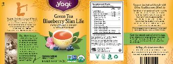 Yogi Green Tea Blueberry Slim Life - herbal supplement