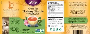 Yogi Green Tea Blueberry Slim Life - herbal supplement