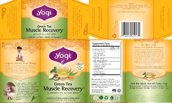 Yogi Green Tea Muscle Recovery - herbal supplement