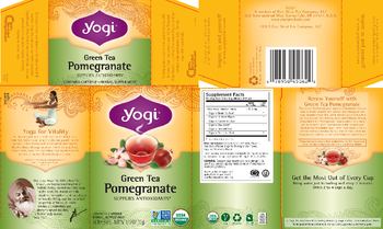 Yogi Green Tea Pomegranate - herbal supplement