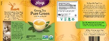 Yogi Green Tea Pure Green - herbal supplement