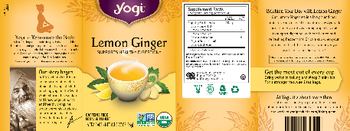 Yogi Lemon Ginger - herbal supplement