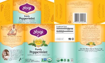 Yogi Purely Peppermint - herbal supplement