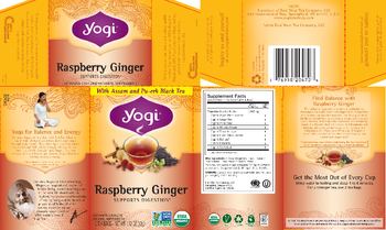 Yogi Raspberry Ginger - herbal supplement
