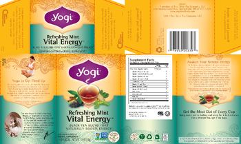 Yogi Refreshing Mint Vital Energy - herbal supplement