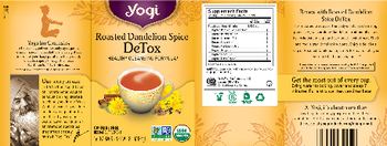 Yogi Roasted Dandelion Spice DeTox - herbal supplement