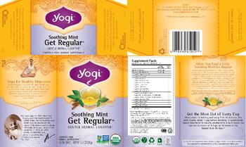 Yogi Soothing Mint Get Regular - herbal supplement
