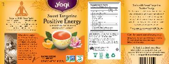 Yogi Sweet Tangerine Positive Energy - herbal supplement