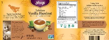 Yogi Tahitian Vanilla Hazelnut - herbal supplement
