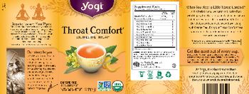 Yogi Throat Comfort - herbal supplement