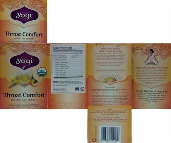 Yogi Throat Comfort - herbal supplement