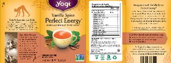 Yogi Vanilla Spice Perfect Energy - herbal supplement